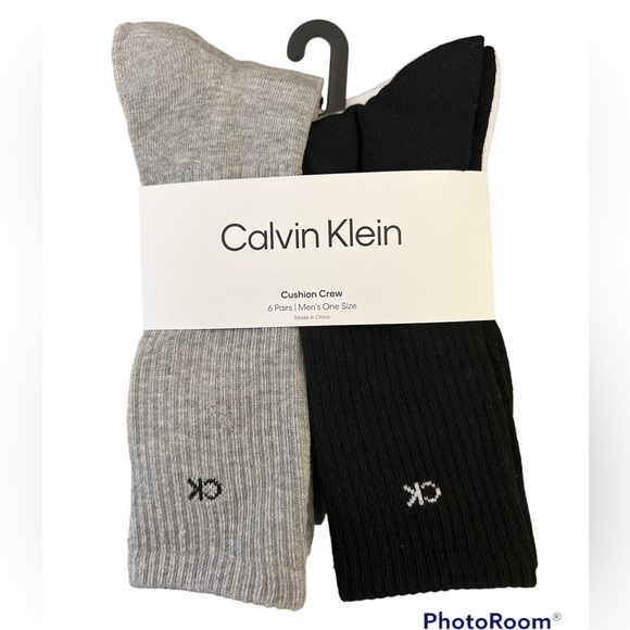 Calvin Klein Other - Calvin Klein Cushion Crew Sock 6 Pack